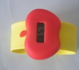 Stylish Fine Apple Design Slap Silicone Watch