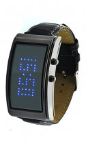 Rectangle Fashion LED watch for women blue light